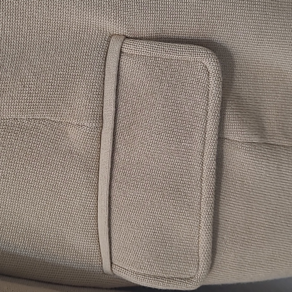 Lauren Ralph Lauren Sweater-Knit Blazer cardigan in camel/Tan size M - Picture 2 of 9